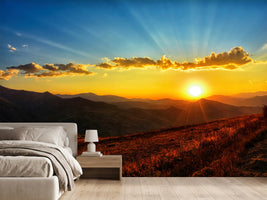 photo-wallpaper-sunset-in-the-world-of-mountains