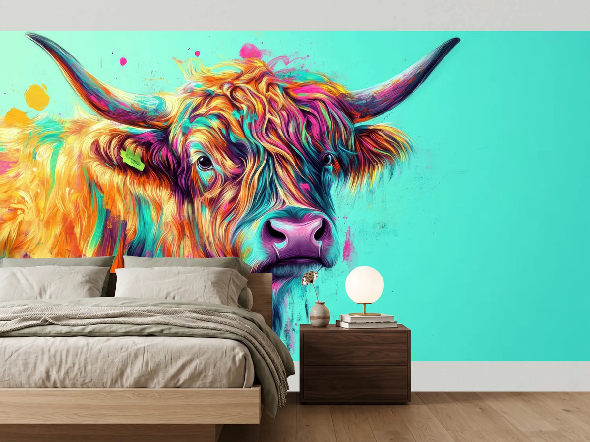photo-wallpaper-vibrant-highland-cow-portrait