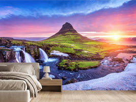 photo-wallpaper-kirkjufell-at-sunrise-in-iceland-beautiful-landscape-and-sunrise