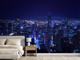 photo-wallpaper-chicago-skyline-at-night-with-skyscrapers-in-a-sea-of-blue-light