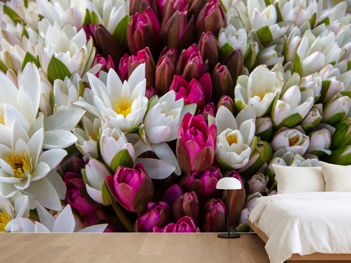 photo-wallpaper-a-bouquet-of-water-lilies