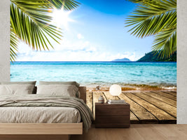 photo-wallpaper-desk-of-free-space-and-summer-beach-landscape