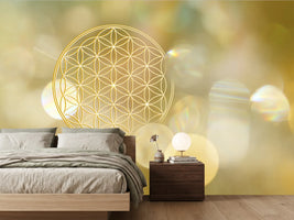 photo-wallpaper-flower-of-life-in-golden-light