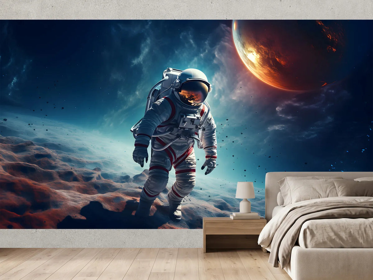 photo-wallpaper-spaceman-or-astronaut-on-the-surface-of-moon-ai-generated-2