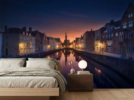 photo-wallpaper-sunset-in-brugge