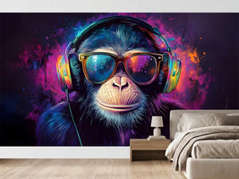 photo-wallpaper-cool-monkey-with-headphones-and-sunglasses