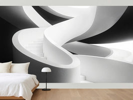photo-wallpaper-white-spiral-staircase-in-stark-light-and-deep-shadow
