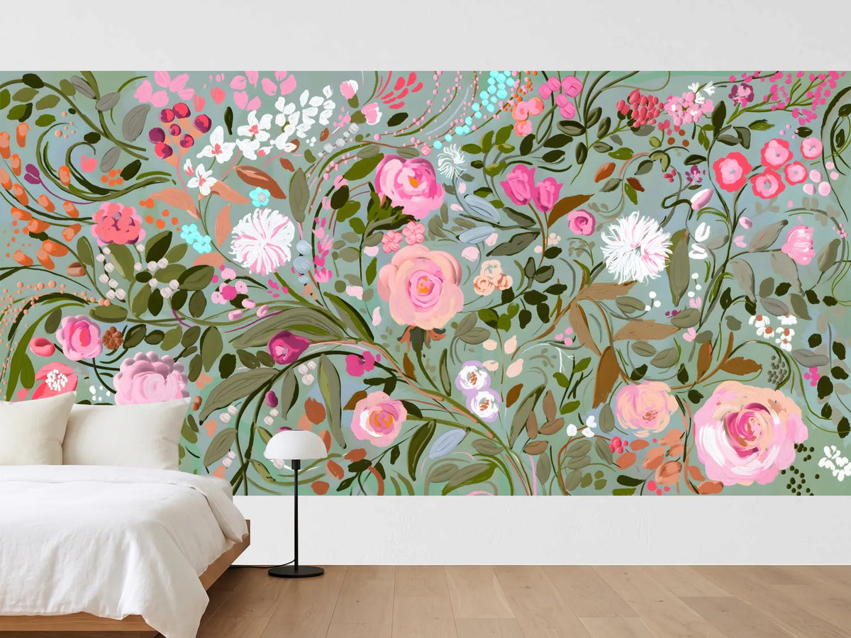 photo-wallpaper-pink-floral-garden