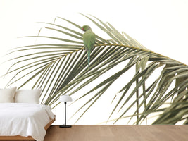 photo-wallpaper-green-parrot-palm-leaf