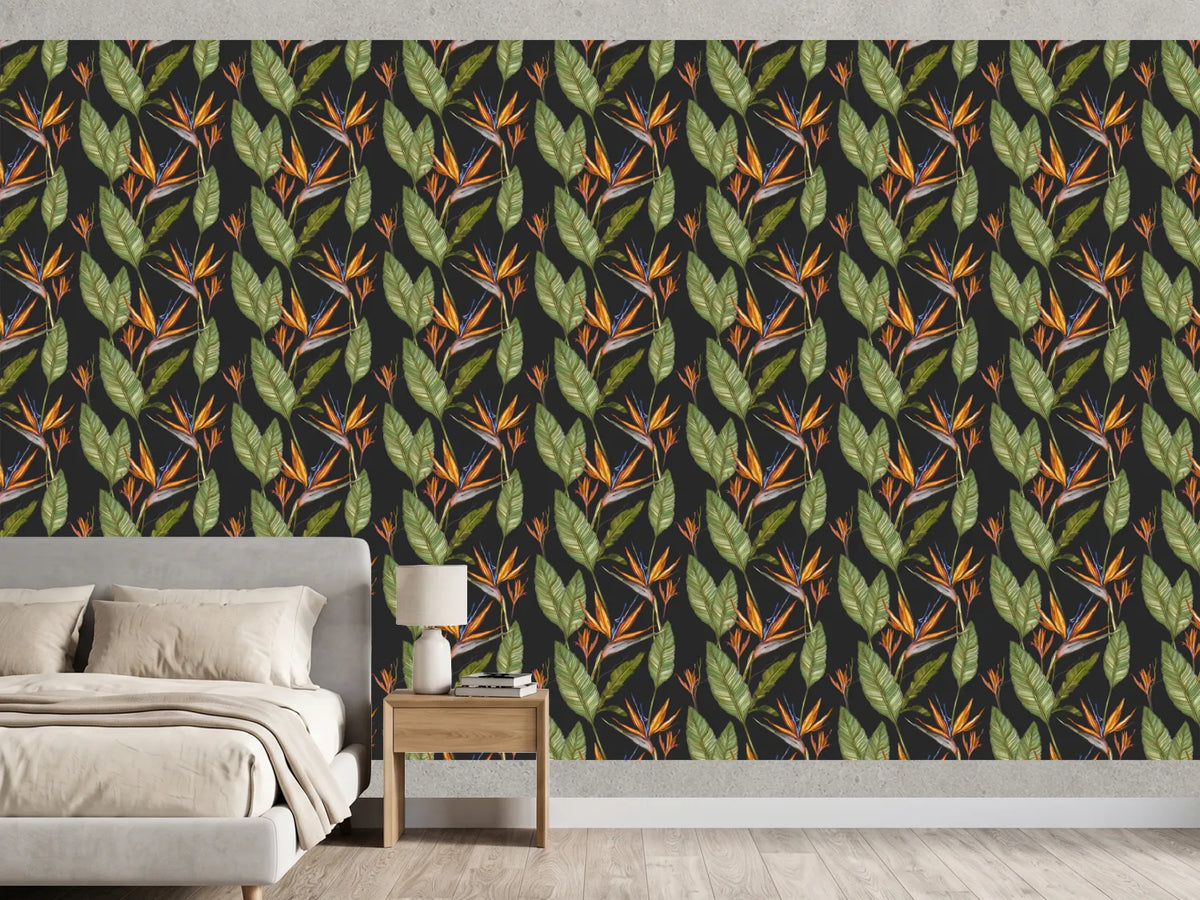 photo-wallpaper-vibrant-bird-paradise-pattern