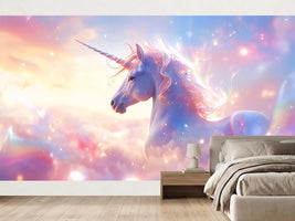 photo-wallpaper-unicorn-among-rose-pink-clouds-glittering-mane-in-sunlight