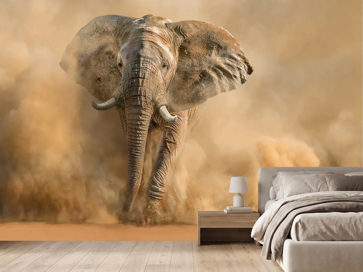 photo-wallpaper-majestic-elephant-dust-cloud