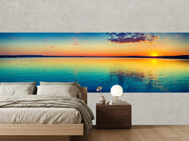 photo-wallpaper-sunset-over-the-lake-amazing-panorama-landscape
