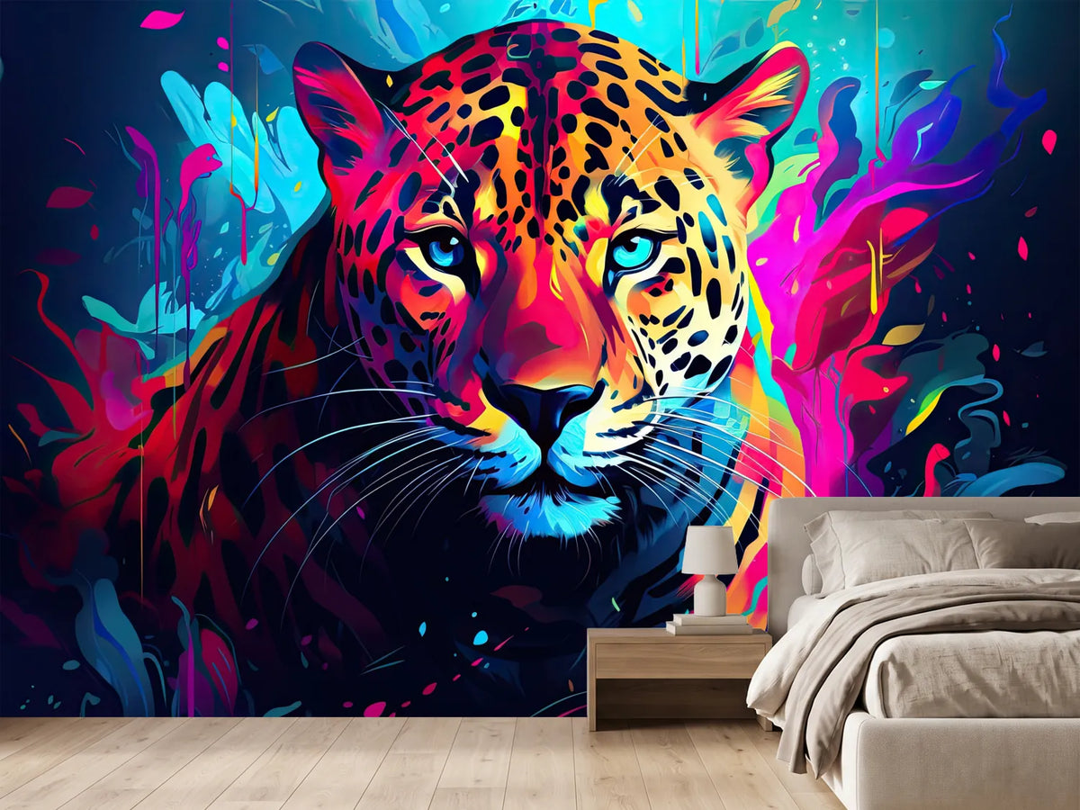 photo-wallpaper-colorful-jaguar-animal-portrait-illustration