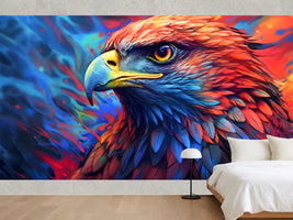 photo-wallpaper-portrait-of-eagle-abstract-art-colourful-painting-eagle