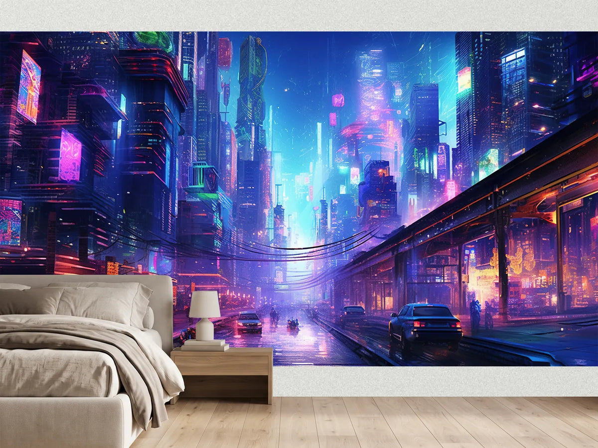 photo-wallpaper-cyberpunk-city-digital-art-illustration