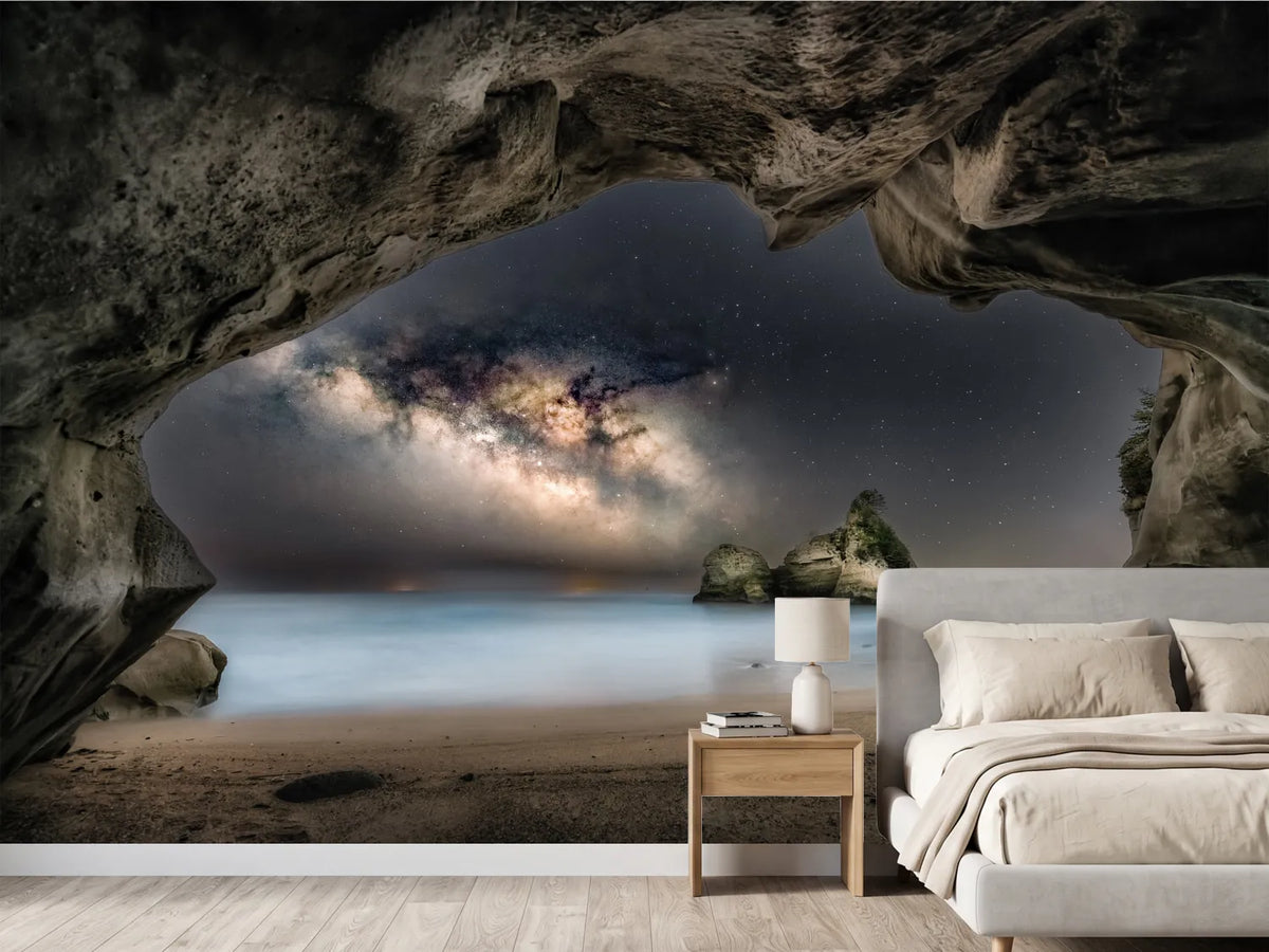 photo-wallpaper-starry-night-beach-cave