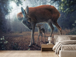 photo-wallpaper-mother-and-fawn