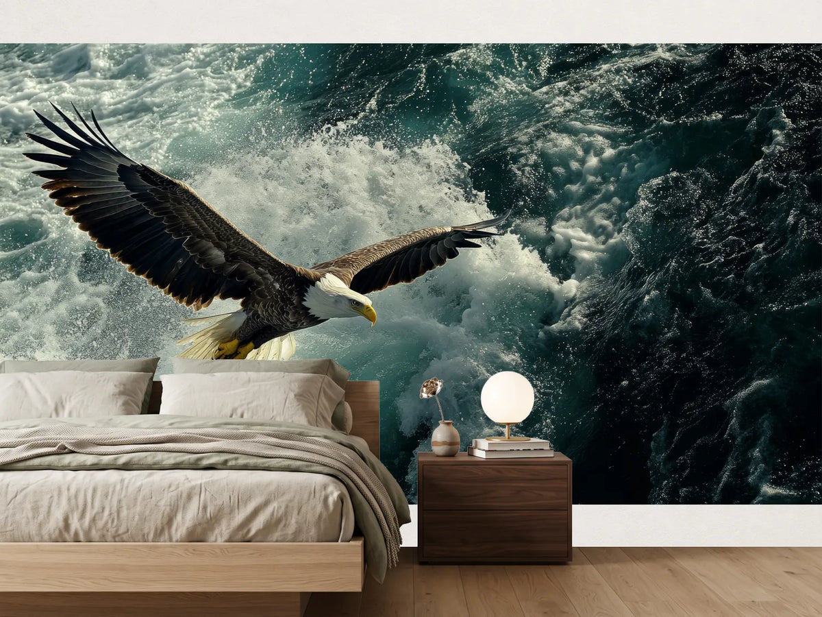 photo-wallpaper-eagle-sea-attack-haliaeetus-albicilla