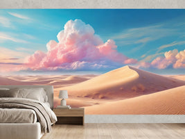 photo-wallpaper-sand-dunes-beneath-a-towering-pink-cloud-in-pastel-blue-sky