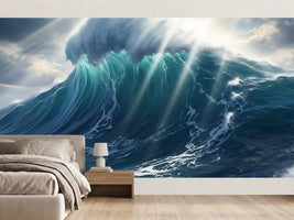 photo-wallpaper-towering-turquoise-wave-lit-by-sunbeams-under-a-stormy-sky