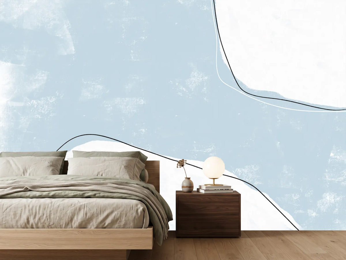 photo-wallpaper-blue-and-white-tones-with-fluid-lines