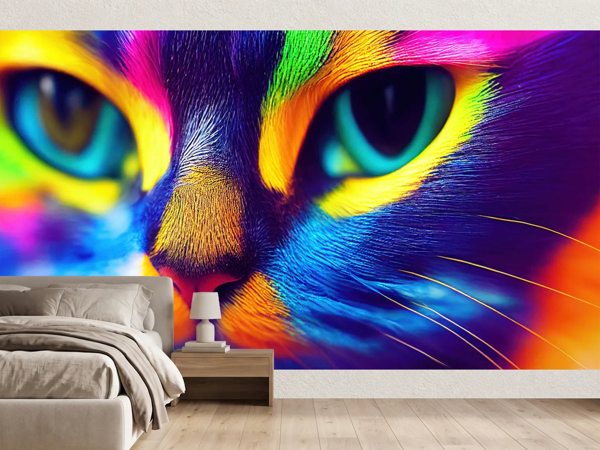 photo-wallpaper-3d-rendering-of-a-colorful-beautiful-european-cat