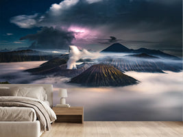 photo-wallpaper-erupting-volcano-lightning