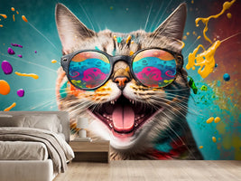 photo-wallpaper-grinning-cat-in-sunglasses-amid-bright-paint-splashes