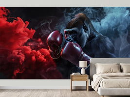 photo-wallpaper-gorilla-with-boxing-gloves-the-greatest-boxer-theme