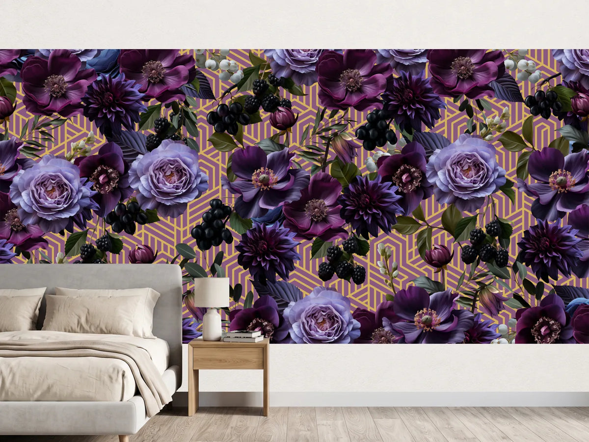 photo-wallpaper-dark-floral-elegance