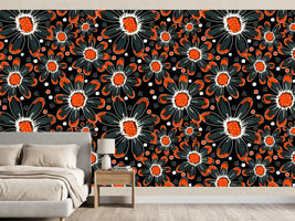 photo-wallpaper-vibrant-black-orange-blooms
