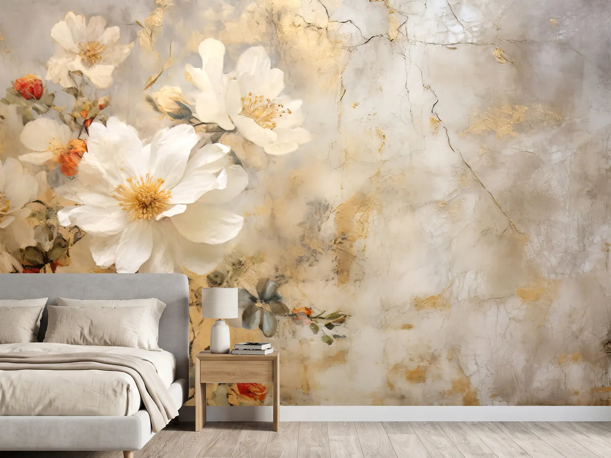 photo-wallpaper-vintage-floral-gold