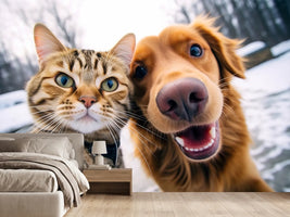 photo-wallpaper-cat-and-dog-best-friends-taking-a-selfie-shot-generative-ai