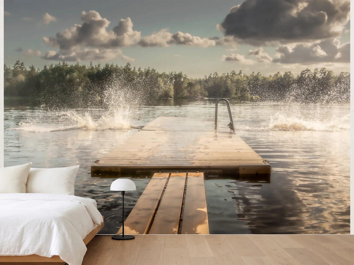 photo-wallpaper-summer-lake-splash