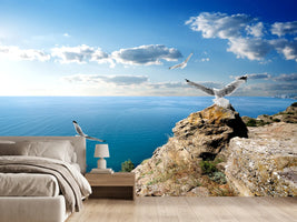 photo-wallpaper-the-seagulls-and-the-sea