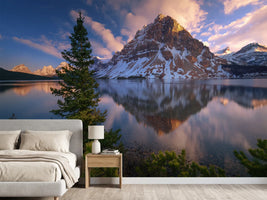 photo-wallpaper-atardecer-en-bow-lake-x