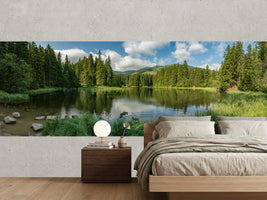photo-wallpaper-lake-in-the-forest-in-lower-tatra-mountains