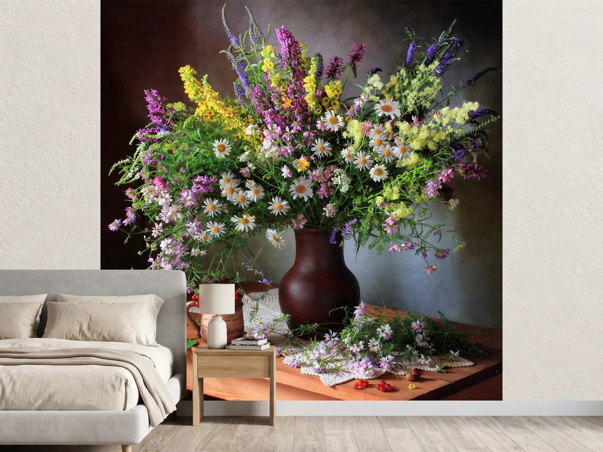 photo-wallpaper-still-life-with-wildflowers-and-berries-x
