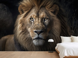 photo-wallpaper-portrait-of-a-lion-created-with-generative-ai-technology