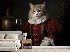 photo-wallpaper-cat-in-red-velvet-doublet-with-a-glass-of-red-wine-baroque-nobility