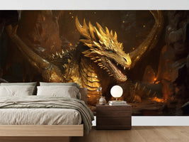 photo-wallpaper-regal-gold-dragon-with-shimmering-scales-ai-generated