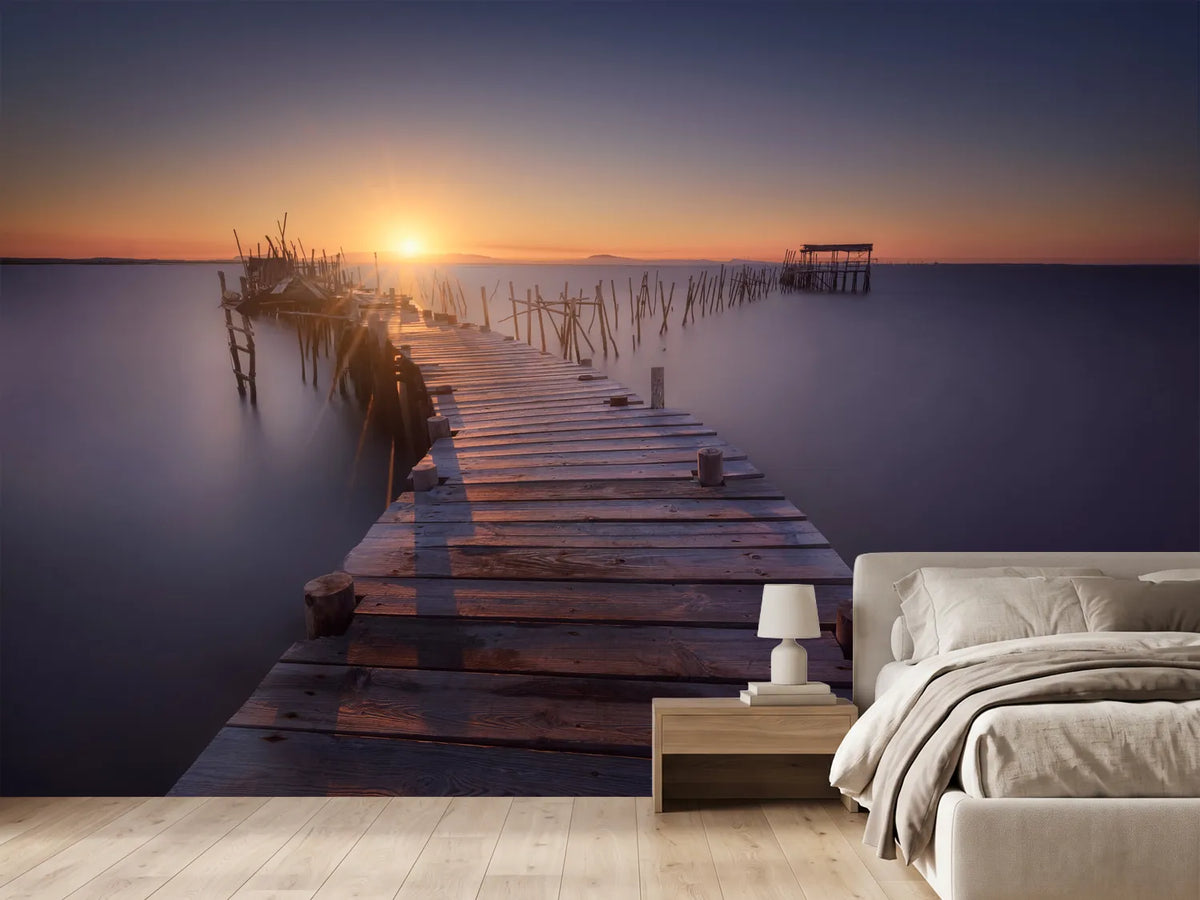 photo-wallpaper-golden-pier-sunset