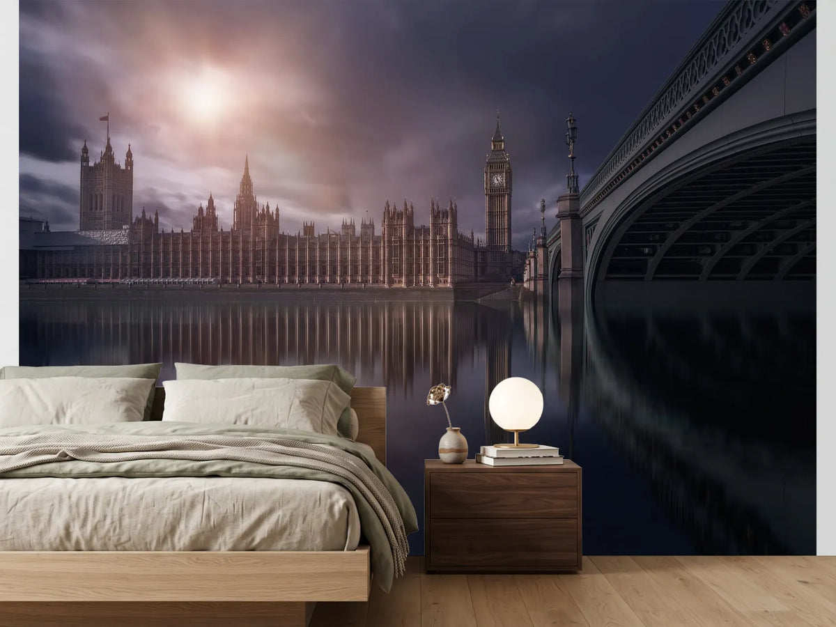 photo-wallpaper-westminster-sunset-reflection