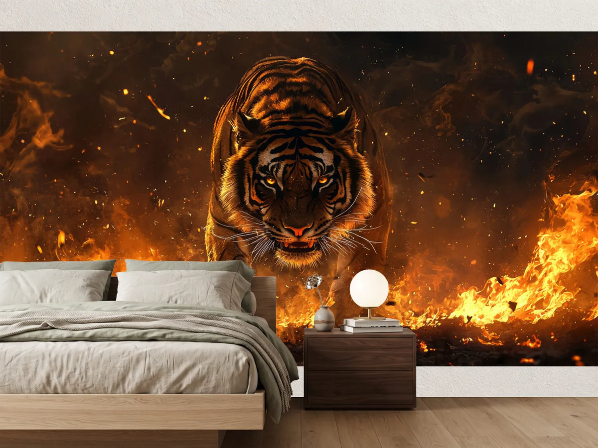 photo-wallpaper-tiger-striding-through-roaring-flames-and-glowing-embers