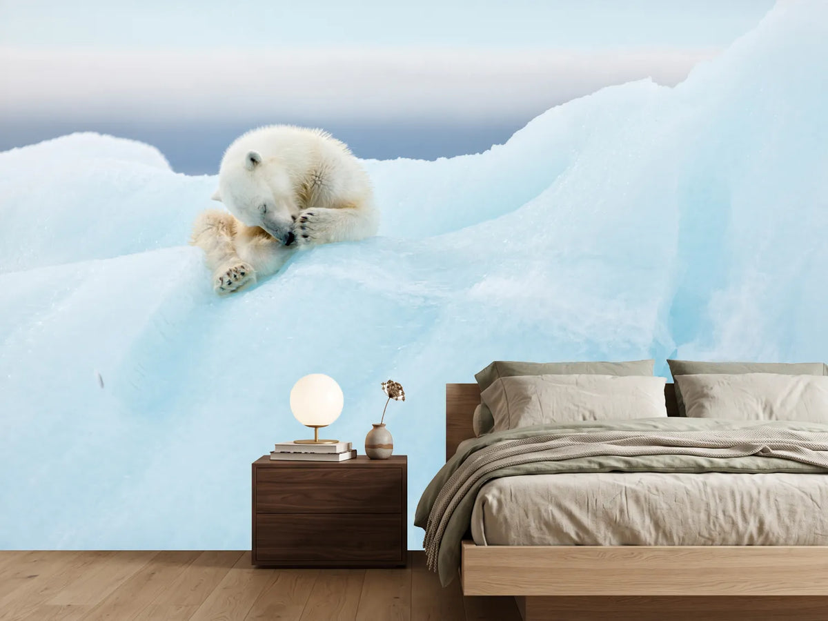 photo-wallpaper-polar-bear-grooming