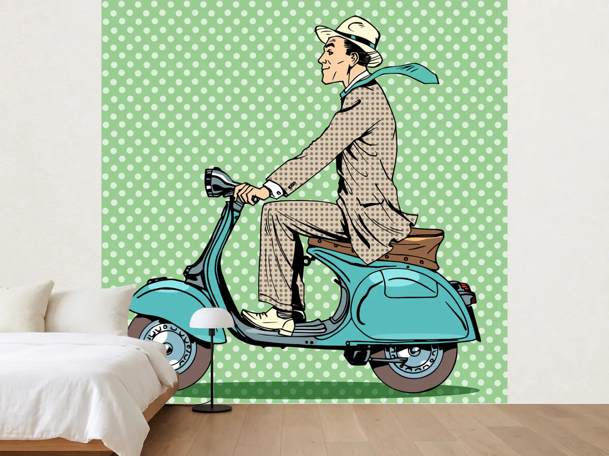 photo-wallpaper-pop-art-vespa-driver