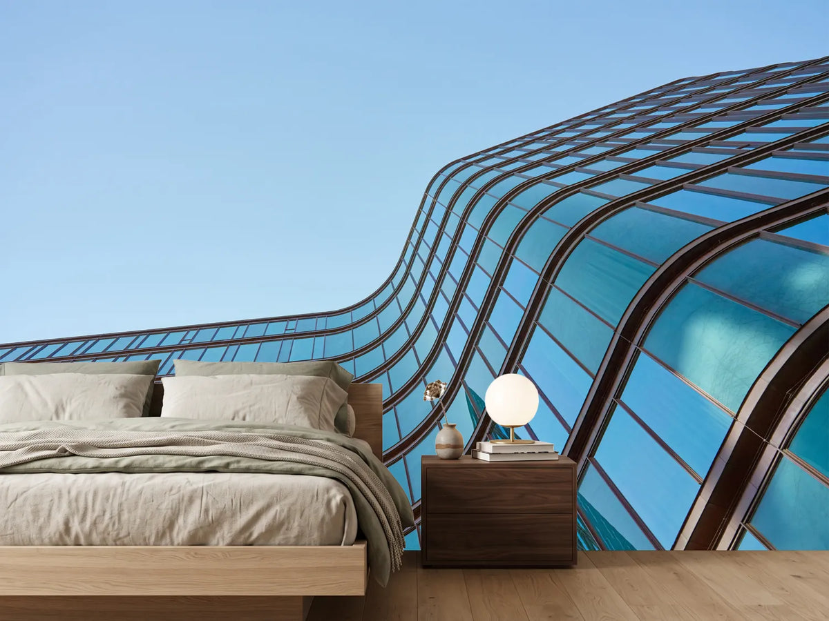 photo-wallpaper-curving-glass-facade-in-blue-seen-from-below