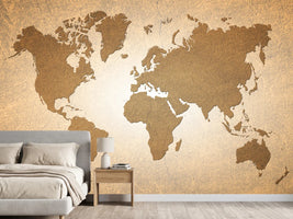 photo-wallpaper-map-of-the-world-in-vintage