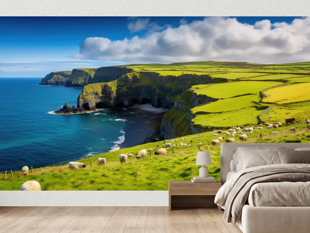 photo-wallpaper-sea-cliffs-with-grazing-sheep-above-deep-blue-ocean